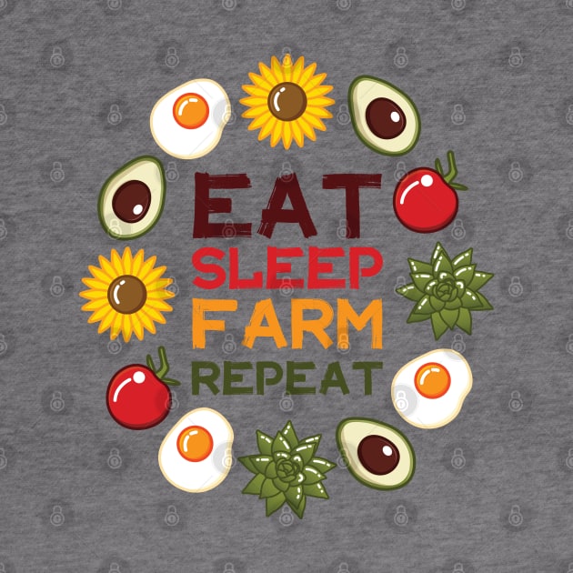 Eat Sleep Farm Repeat | White by Wintre2